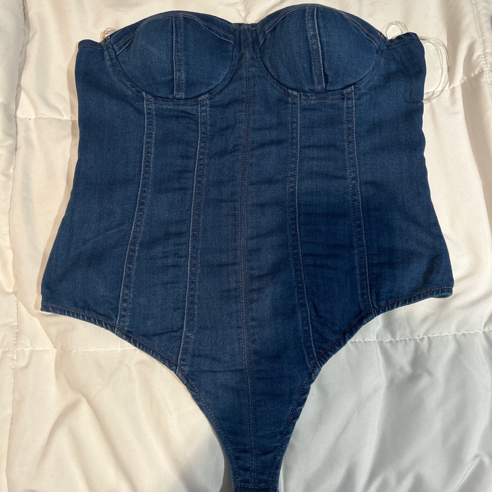Denim onesie